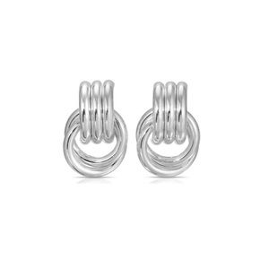Mini Knot Earrings Silver